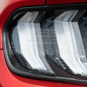 FFP 2018-23 Ford Mustang DRY CARBON FIBER Rear Tail Light Trim Bezel Cover Pair - Image 10