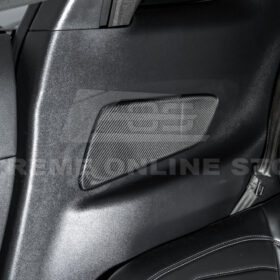 FFP 2015-23 Ford Mustang DRY CARBON FIBER Rear Seat Decorative Board Cover - Image 4