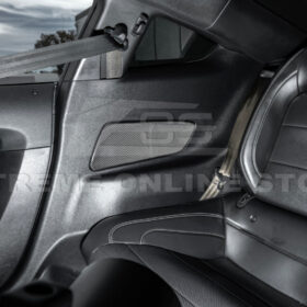 FFP 2015-23 Ford Mustang DRY CARBON FIBER Rear Seat Decorative Board Cover - Image 3