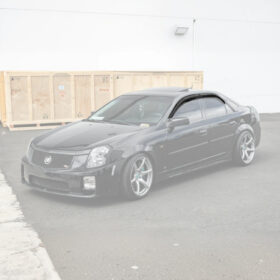 EOS 2003-08 Cadillac CTS Smoke Tinted Side Vent Window Rain Deflectors - Image 2