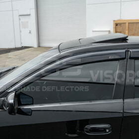 EOS 2003-08 Cadillac CTS Smoke Tinted Side Vent Window Rain Deflectors - Image 6