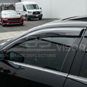 EOS 2003-08 Cadillac CTS Smoke Tinted Side Vent Window Rain Deflectors - Image 7