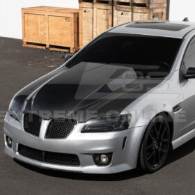 EOS 2008-09 Pontiac G8 CARBON FIBER Replacement Front Bumper Cowl Hood Cover - Image 4