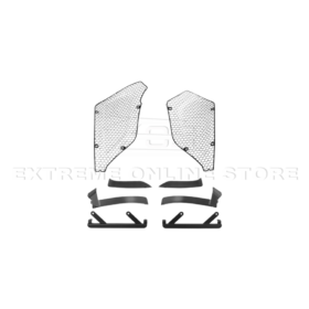 Extreme Online Store Corvette C8 Z06 Aluminum Black Rear Side Intake Mesh Grille Inserts for C8 Corvette - Image 20