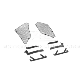 Extreme Online Store Corvette C8 Z06 Aluminum Black Rear Side Intake Mesh Grille Inserts for C8 Corvette - Image 21