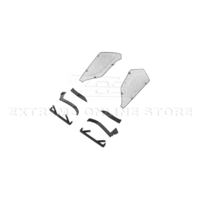 Extreme Online Store Corvette C8 Z06 Aluminum Black Rear Side Intake Mesh Grille Inserts for C8 Corvette - Image 19