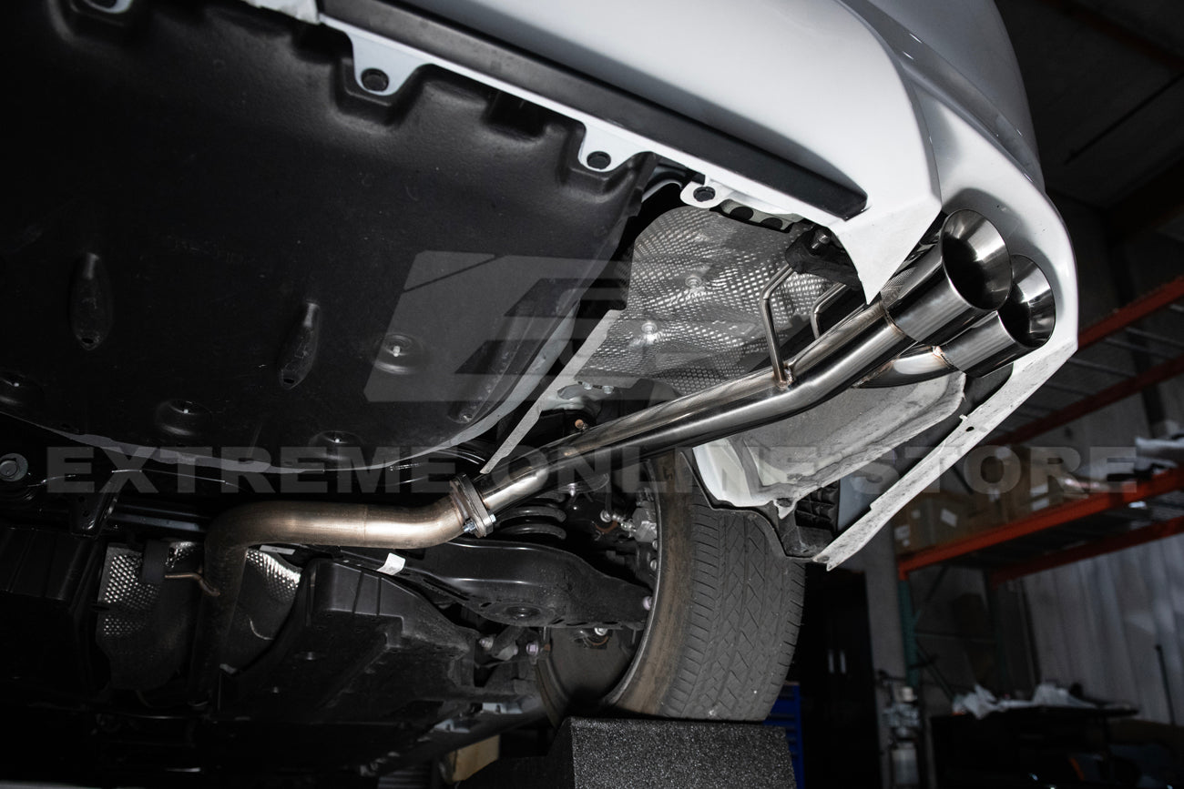 EOS 2018-2024 Toyota Camry SE Muffler Delete Single Exit Axle Back Dual Tips Exhaust - Image 3