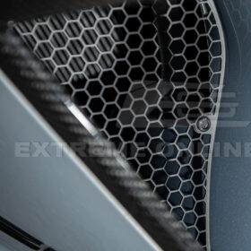 Extreme Online Store Corvette C8 Z06 Aluminum Black Rear Side Intake Mesh Grille Inserts for C8 Corvette - Image 15