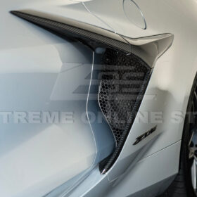 Extreme Online Store Corvette C8 Z06 Aluminum Black Rear Side Intake Mesh Grille Inserts for C8 Corvette - Image 12
