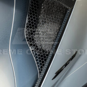 Extreme Online Store Corvette C8 Z06 Aluminum Black Rear Side Intake Mesh Grille Inserts for C8 Corvette - Image 16