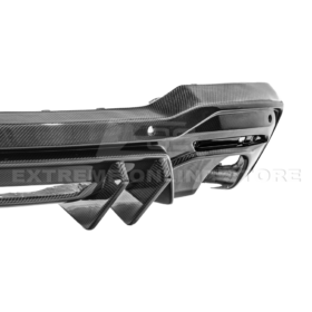 Mustang Performance V2 Carbon Fiber Rear Bumper Dual Tip Diffuser for S650 Mustang - Image 27