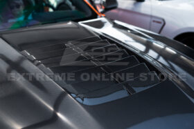 FFP 2020-23 Ford Mustang GT500 DRY Carbon Fiber Front Hood Vent & Rain Tray Cover - Image 4