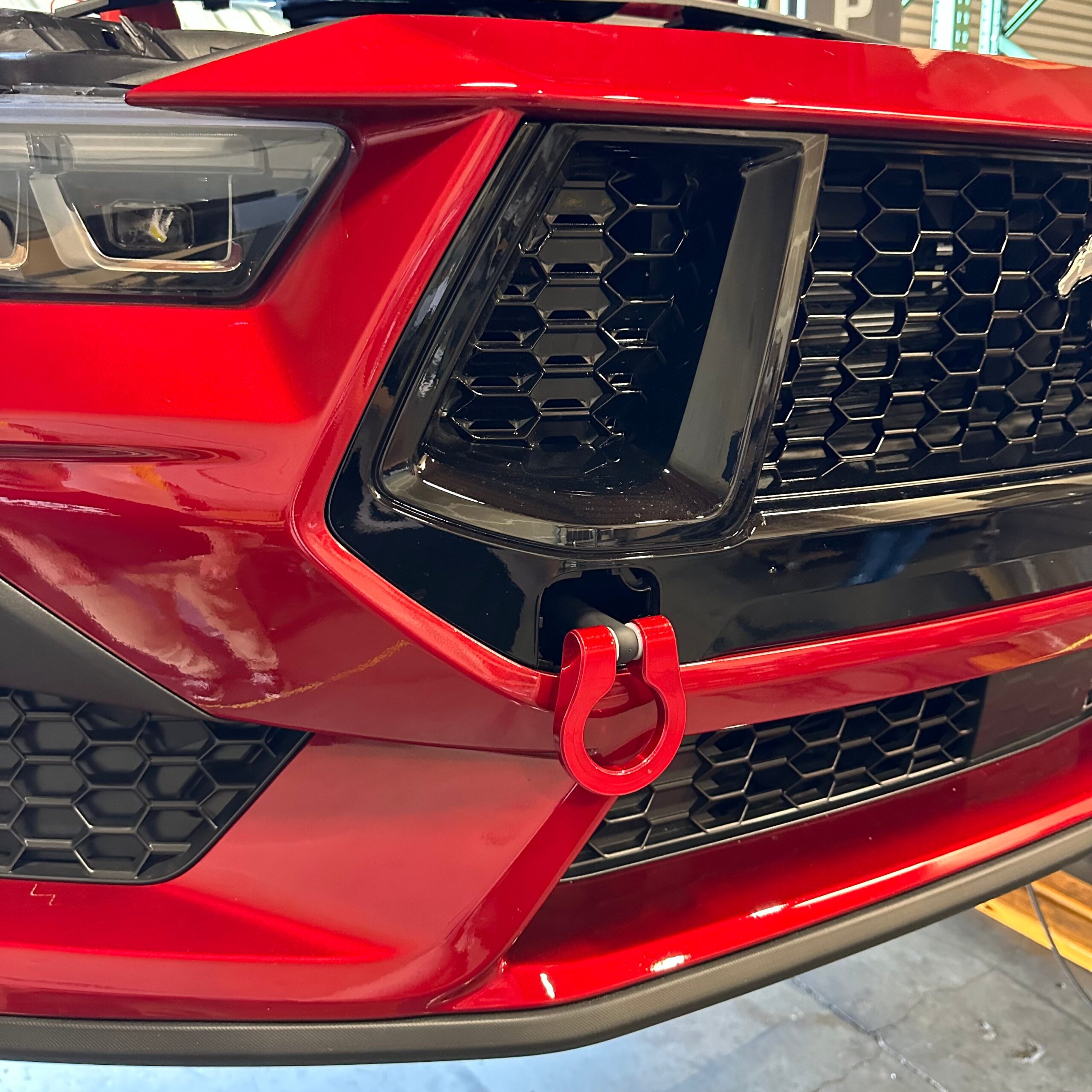 ZL1 Addons 2024-2025 Ford Mustang GT/ECO Feather Lite Stealth Tow Hook