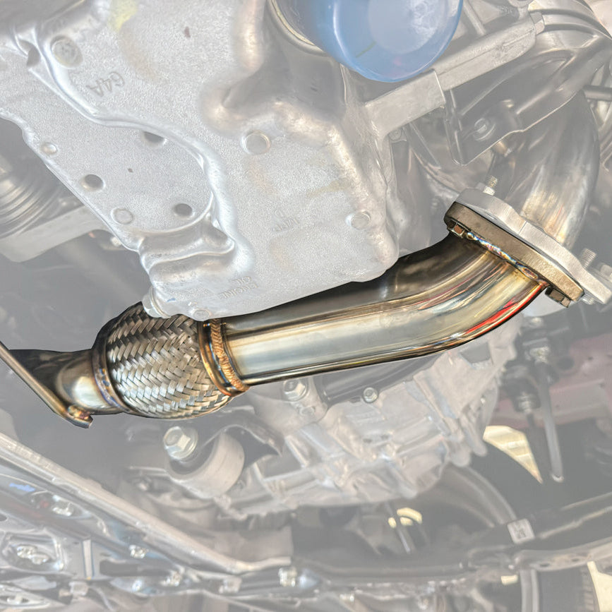 EOS 2022-Up Honda Civic 1.5T Catted Downpipe Front Pipe - Image 2