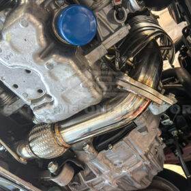EOS 2022-Up Honda Civic 1.5T Catted Downpipe Front Pipe - Image 4