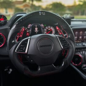 EOS 2019-24 Camaro Carbon Fiber Steering Wheel - Image 2