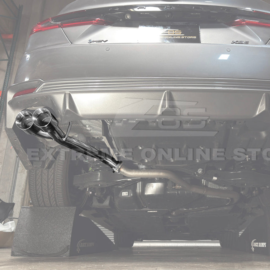 EOS 2025-Up Toyota Camry Muffler Delete Single Exit Burnt Tip Axle Back Exhaust - Image 2