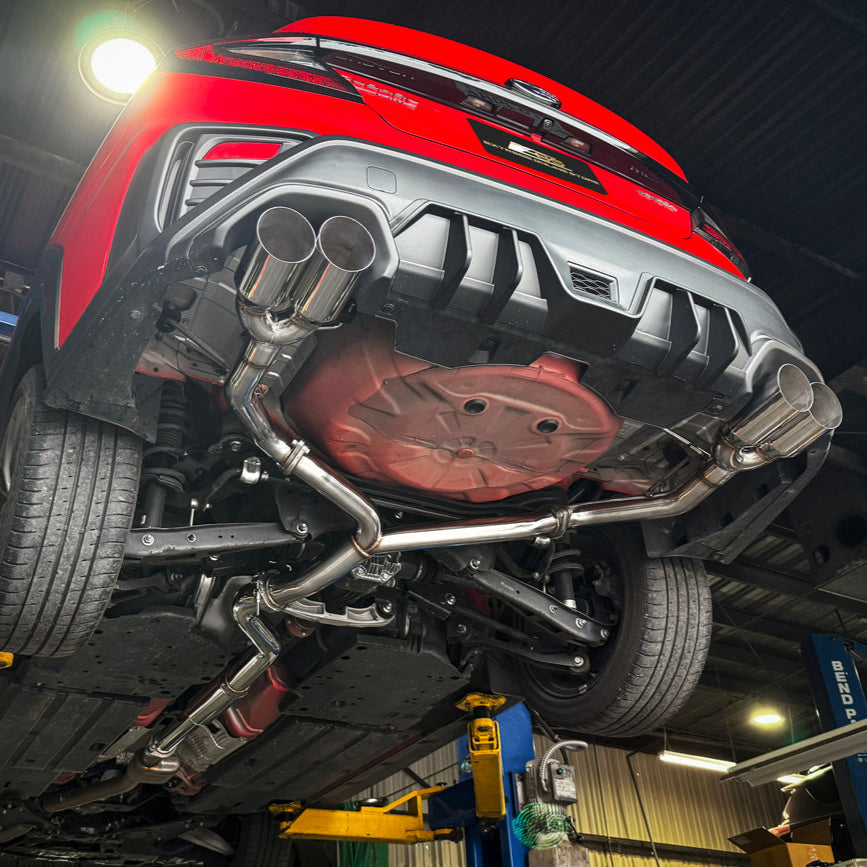 EOS 2022-Up Subaru WRX | 3″ to 2.5″ Piping T304 Stainless Steel Resonated Mid Pipe