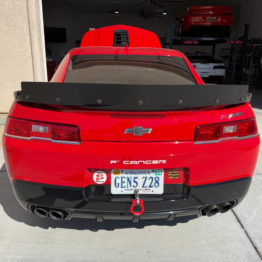 ZL1 Addons Chevrolet Camaro Z/28 OE Style Factory Height Aluminum Wicker Bill – 1" Taller