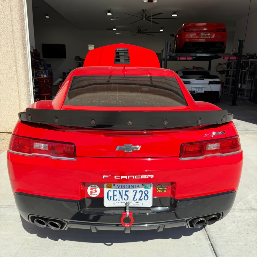 ZL1 Addons Chevrolet Camaro Z/28 OE Style Factory Height Aluminum Wicker Bill