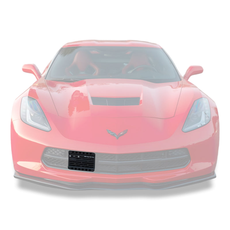 EOS Corvette C7 Tow Hook License Plate Mount Bracket - Image 1
