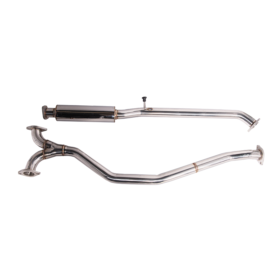 EOS 2016-21 Honda Civic EX-L EX LX Touring 1.5T | Resonated 2.5 Inch Mid Pipe Exhaust - image 1
