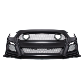 FFP 2015-17 Ford Mustang GT500 Conversion Front Bumper Kit (W/LED Grille) - image 1