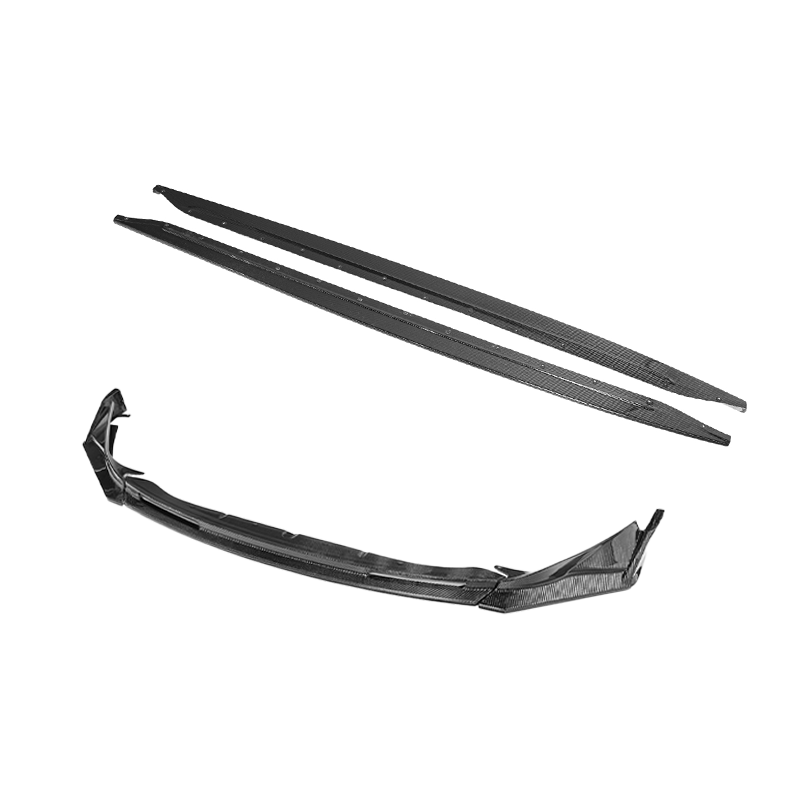 EOS 2021-Up BMW G82 G83 M4 VRS Carbon Fiber Front Splitter Lip & Side Skirts - Image 1