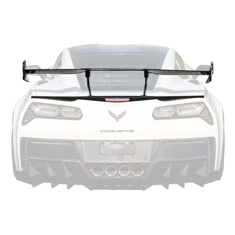 EOS Corvette C7 ZR1 ZTK Conversion Rear Spoiler High Wing With Wing Riser - Image 2