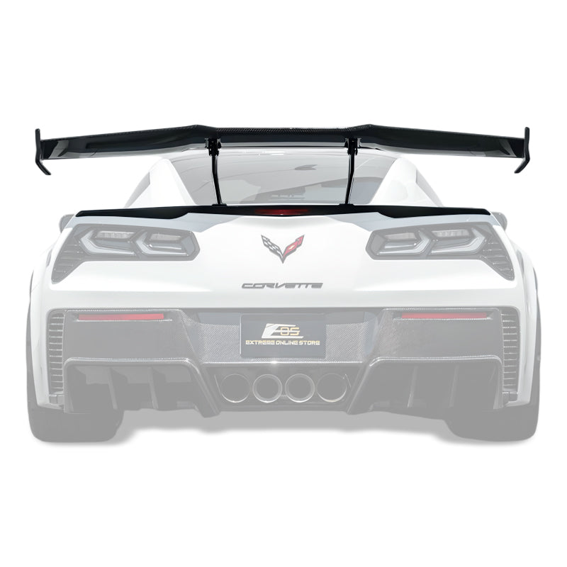 EOS Corvette C7 ZR1 ZTK Conversion Extended High Wing With Wing Riser - Image 1