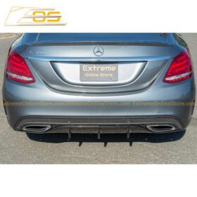 Extreme Online Store EOS -Benz C-Class W205 AMG Carbon Fiber Rear Bumper Diffuser - Image 5