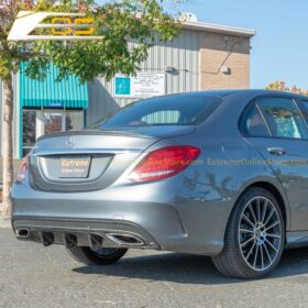 Extreme Online Store EOS -Benz C-Class W205 AMG Carbon Fiber Rear Bumper Diffuser - Image 2