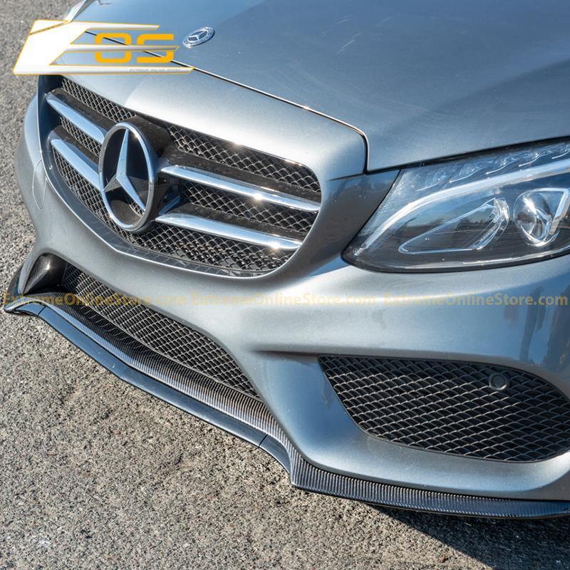 Extreme Online Store EOS -Benz C-Class W205 AMG Carbon Fiber Front Splitter Lip