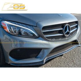 Extreme Online Store EOS -Benz C-Class W205 AMG Carbon Fiber Front Splitter Lip - Image 7