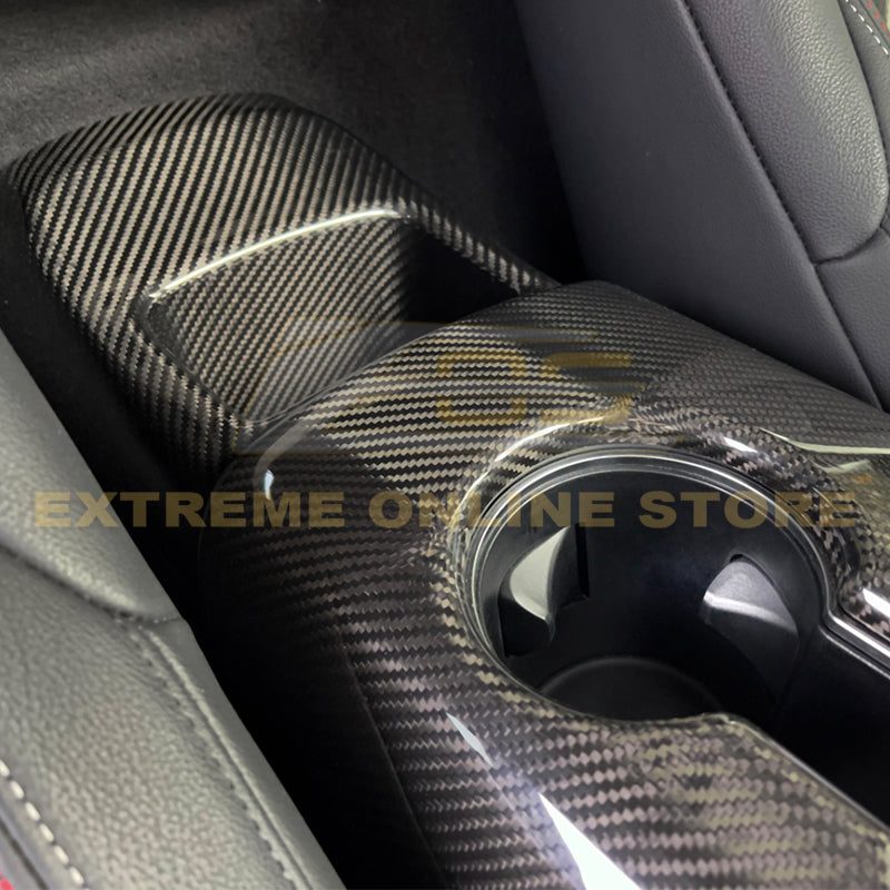 Extreme Online Store Supra Carbon Fiber Center Console Panel Cover for GR Supra - Image 4