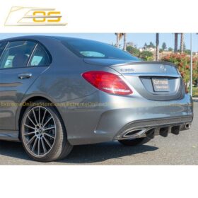 Extreme Online Store EOS -Benz C-Class W205 AMG Carbon Fiber Rear Bumper Diffuser - Image 4