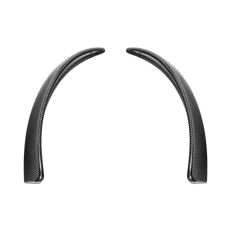 EOS 2005-13 Corvette C6 Z06 ZR1 Extended DRY CARBON FIBER Front Splash Guard Mud Flaps - Image 2