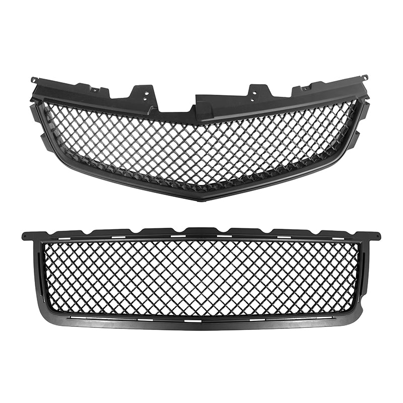 EOS 2009-15 Cadillac CTS-V Front Upper Lower Badgeless Grille - Image 2