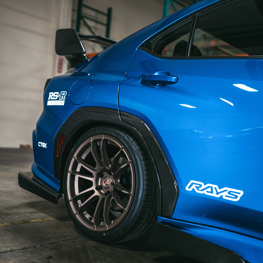 Seibon Fiber Rear Door Trim for 2022-2025 Subaru WRX