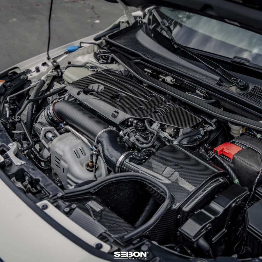 Seibon Fiber Engine Cover For 2017-2025 Honda Civic Type R