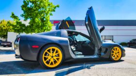 Corvette C5 vertical lambo doors installation detail view