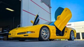 Chevrolet Corvette C5 with Vertical Lambo Doors installed - hero shot