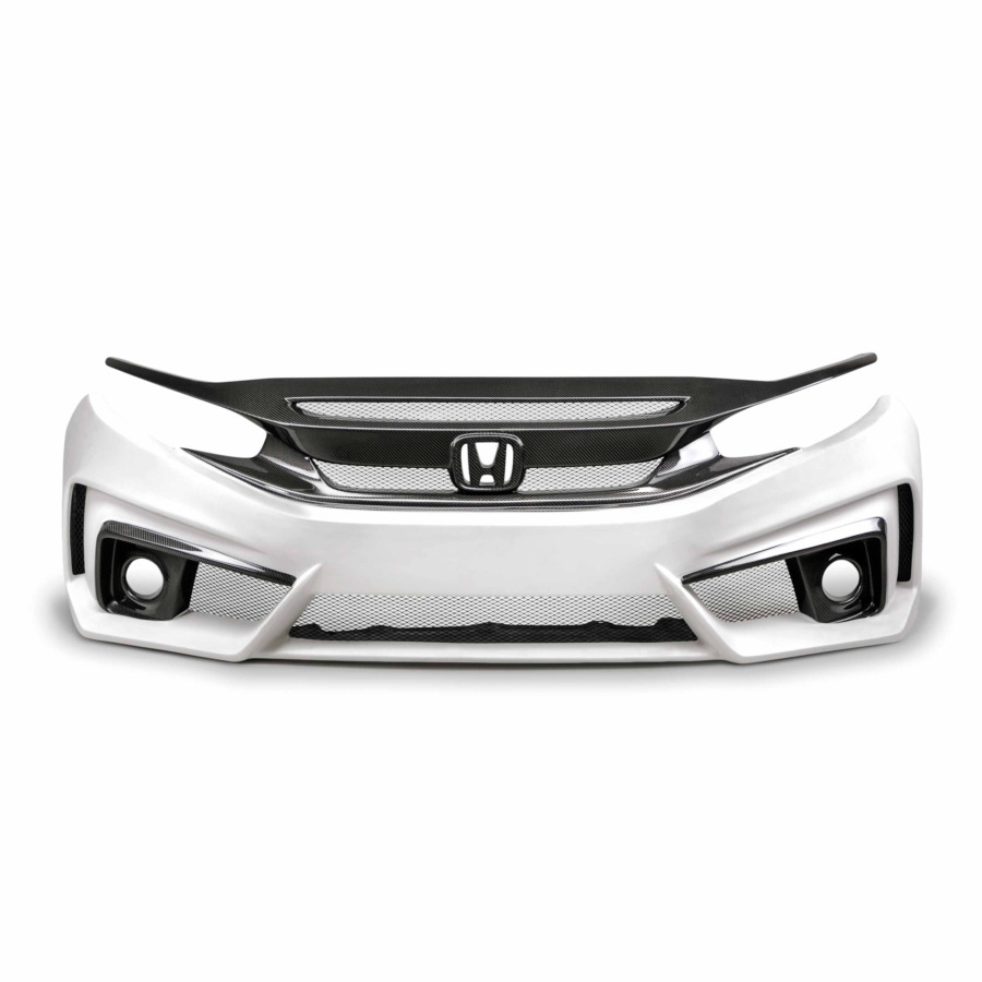 Seibon TT-style Fiberglass/carbon Fiber Front Bumper For 2016-2021 Honda Civic 4 Dr (Copy)