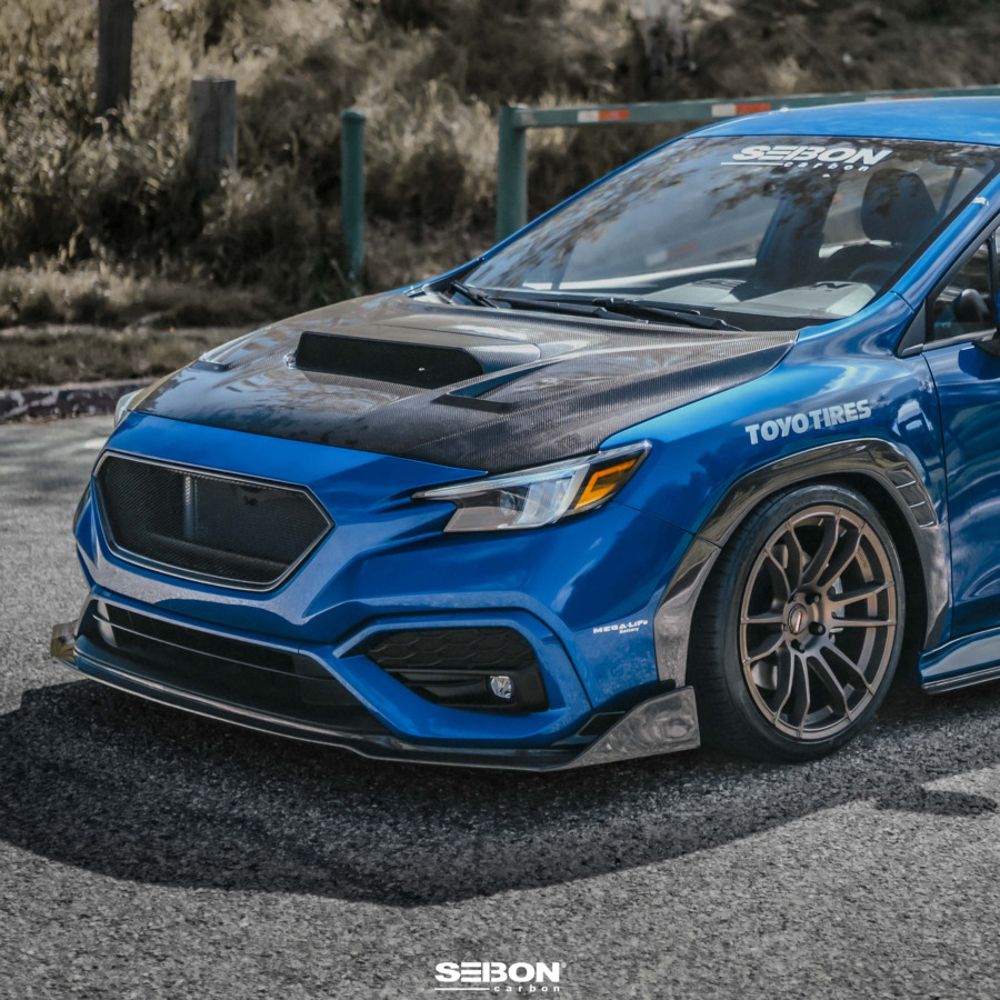 Seibon Fiber Front Bumper Trim for 2022-2025 Subaru WRX