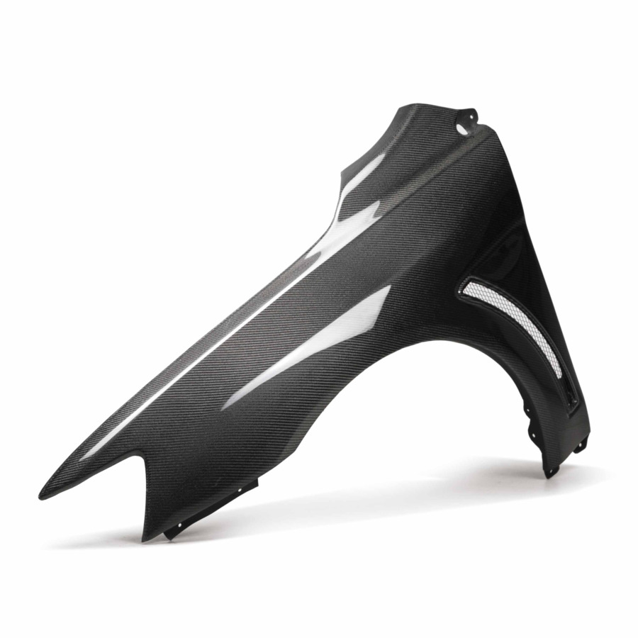 Seibon Fiber Fenders for 2008 -2015 Mitsubishi Lancer EVO X (10mm Wider)