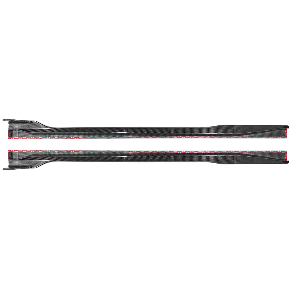 2024-2026 Ford Mustang S650 Carbon Fiber Side Skirts Extension