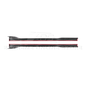 2024-2026 Ford Mustang S650 Carbon Fiber Side Skirts Extension