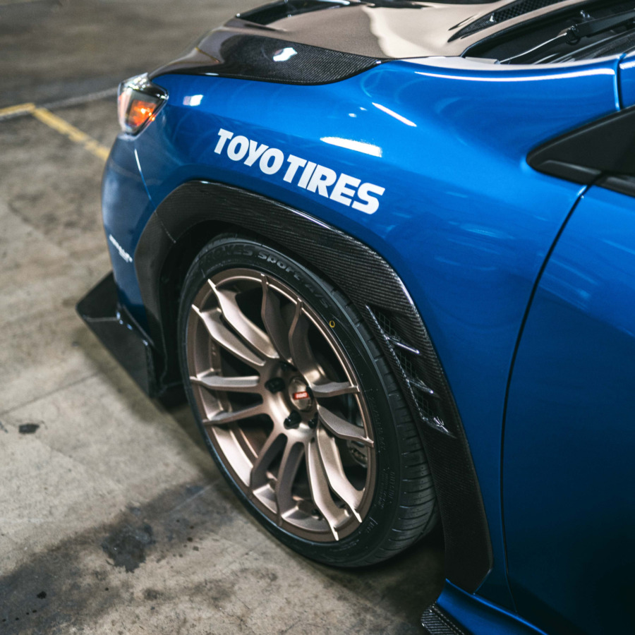 Seibon Fiber Front Fender Trim for 2022-2025 Subaru WRX