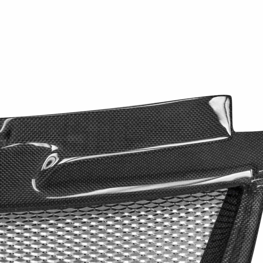 Seibon TD-Style Carbon Fiber Front Grille for 2006-2009 Volkswagen Golf GTI (Emblem Shaved)