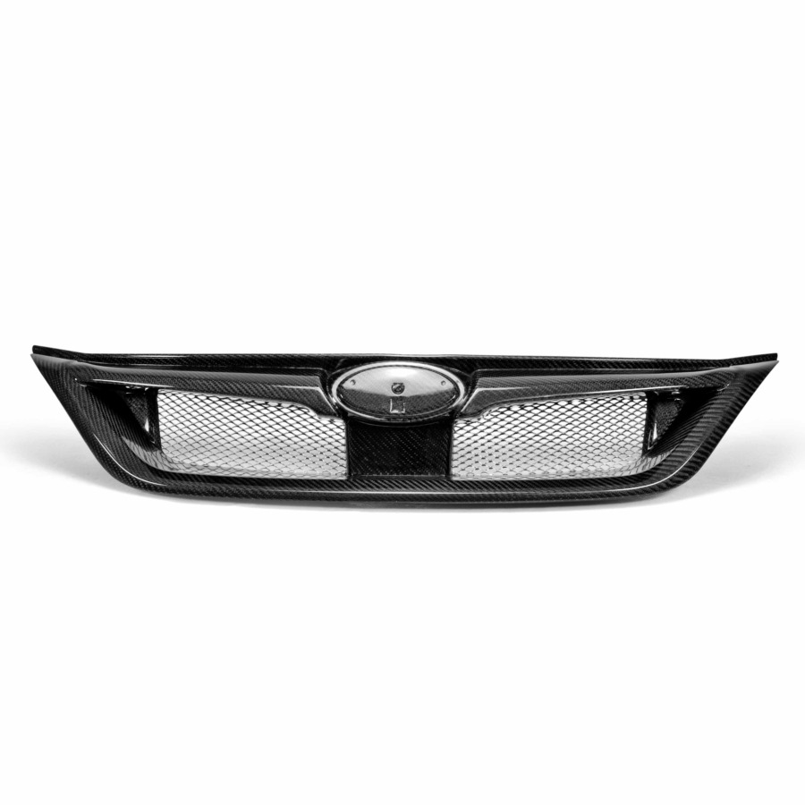Seibon STI-Style Carbon Fiber Front Grille For 2011-2014 Subaru WRX STI